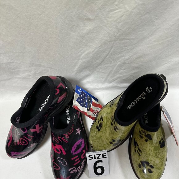 Two for One Price!!! Sloggers Waterproof Rain Shoes - Paw Green & Hope. - Picture 2 of 4